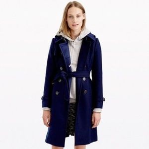 J Crew Wool Cashmere Icon Trench Coat 0P